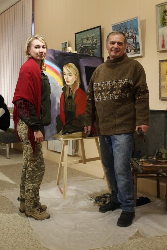 У Дружківці військовослужбовці позували для художників Доне..., фото-2 У Дружківці військовослужбовці позували для художників Донеччини (ФОТО), фото-2